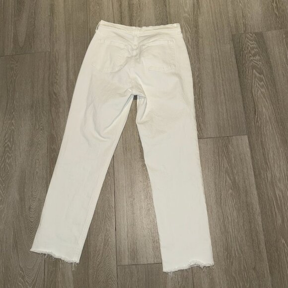 Abercrombie & Fitch Women's White Straight Leg Jeans 27short - Picture 8 of 8